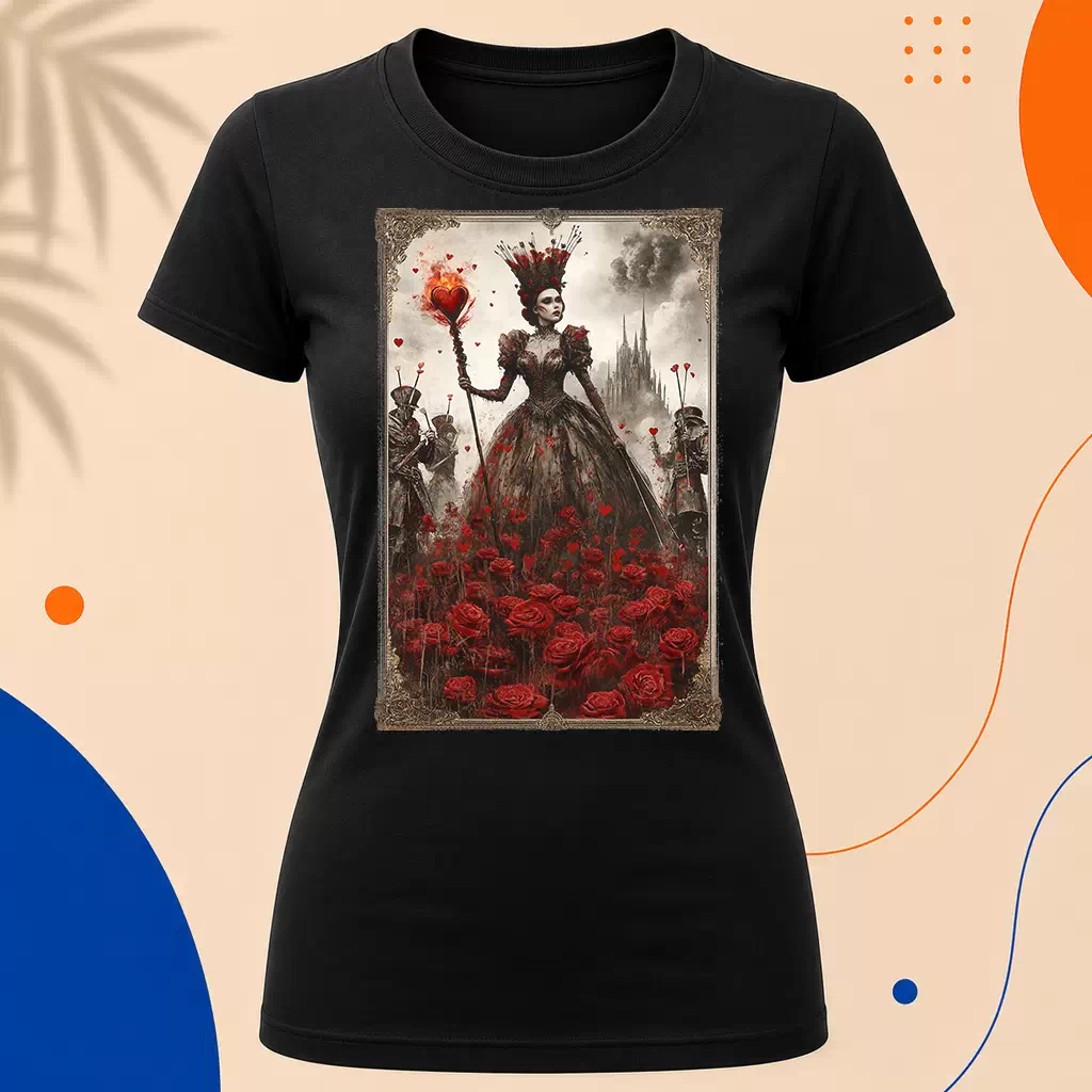 Dámské tričko - Srdcová královna – Queen of Hearts